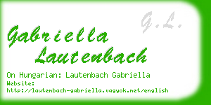 gabriella lautenbach business card